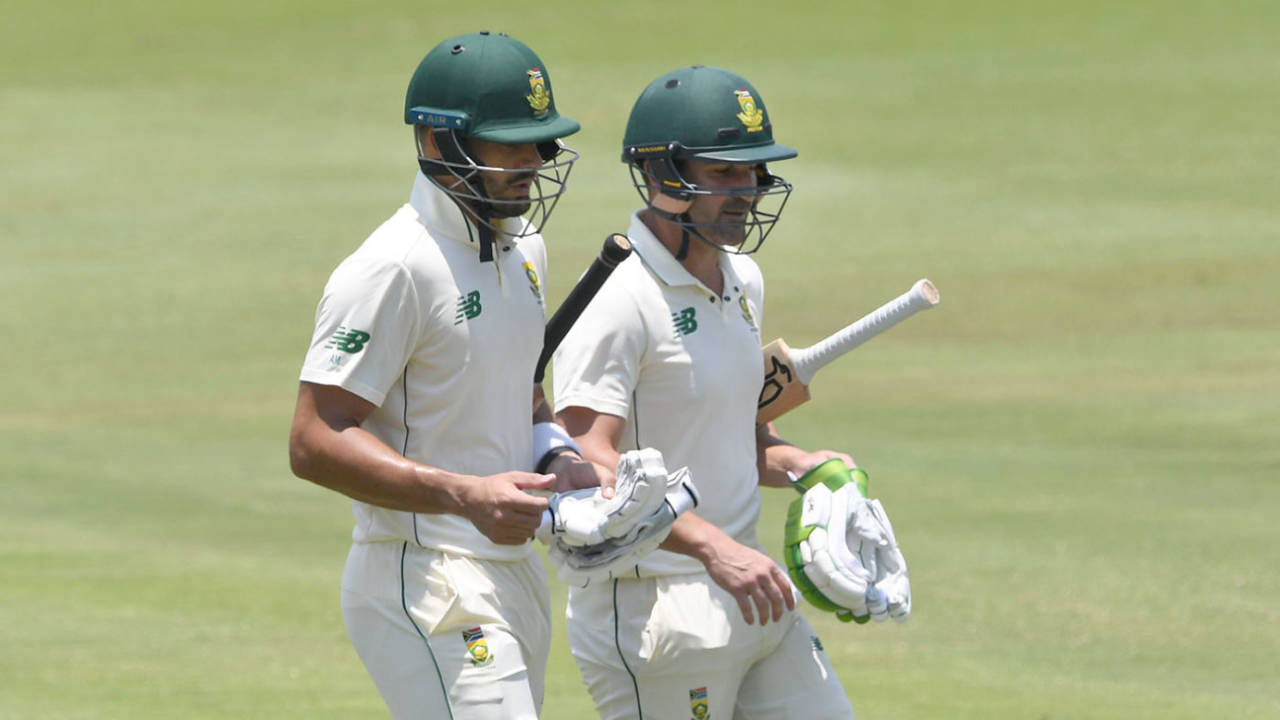Dean Elgar and Aiden Markram compiled South Africa's highest opening partnership since 2017, South Africa v Sri Lanka, 1st Test, Day 2, Centurion, December 27, 2020