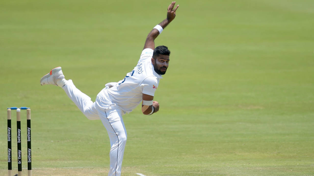 Lahiru Kumara bowled with good pace, but proved expensive, South Africa v Sri Lanka, 1st Test, Day 2, Centurion, December 27, 2020