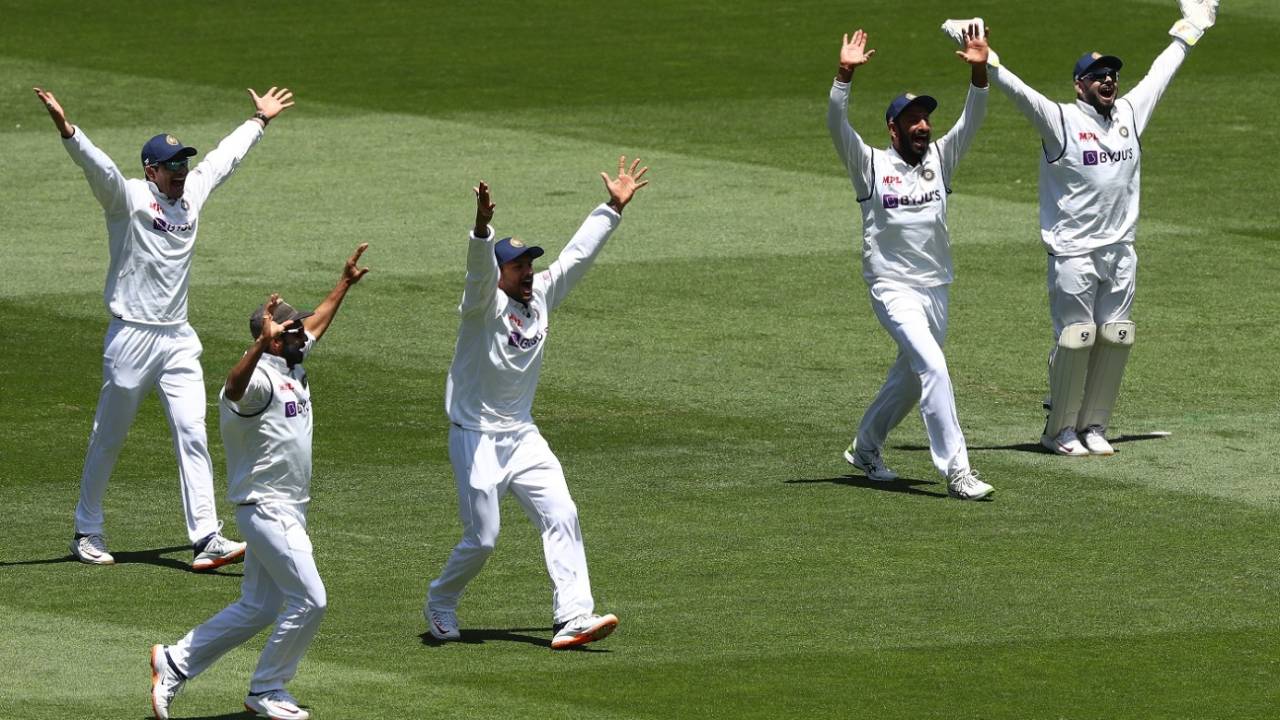 The Indian players go up in appeal, Australia vs India, 2nd Test, Melbourne, 3rd day, December 28, 2020


