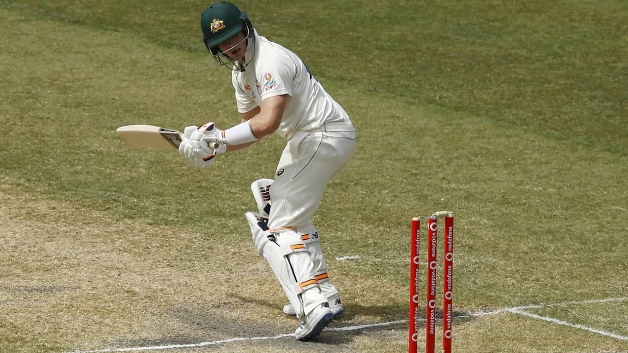 Steven Smith is bowled as the ball just dislodges the leg bail, Australia vs India, 2nd Test, Melbourne, 3rd day, December 28, 2020


