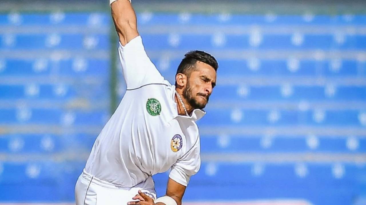 Hasan Ali has been in fine form in the QeA trophy, Khyber Pakhtunkhwa vs Central Punjab, QeA final, Karachi, January 1, 2021