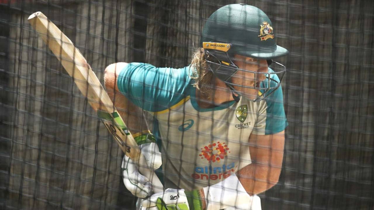 Wiil Pucovski bats in the nets, Melbourne, January 3, 2021