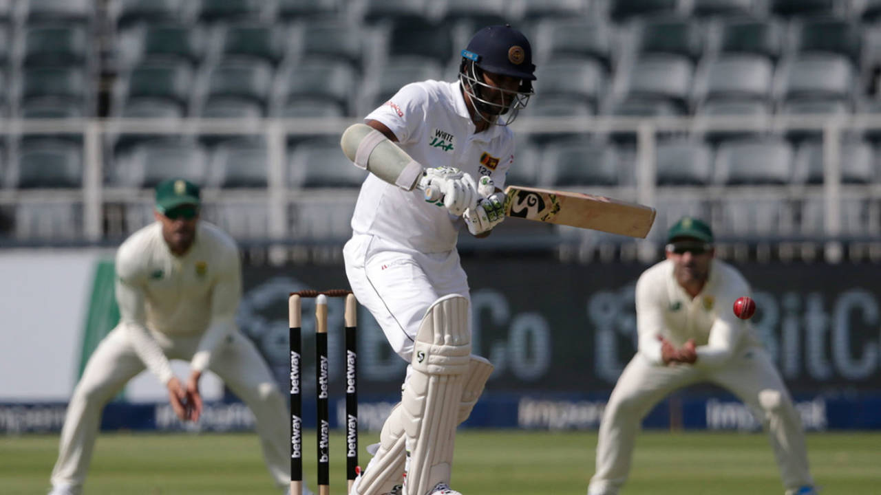 Dimuth Karunaratne led from the front in Sri Lanka's second innings&nbsp;&nbsp;&bull;&nbsp;&nbsp;AFP via Getty Images