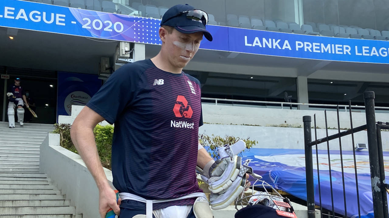 Zak Crawley heads for the nets as England train for the first time on their tour of Sri Lanka, England tour of Sri Lanka, January 6, 2020