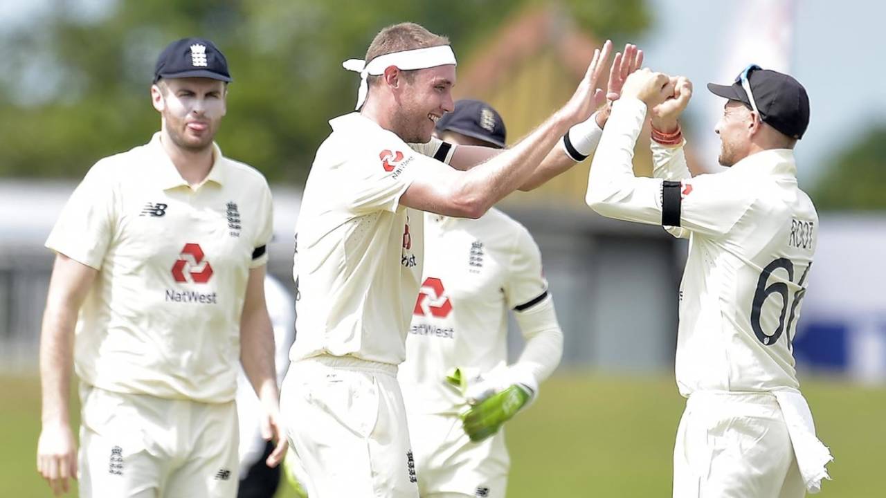 Stuart Broad had a good day with the ball, Sri Lanka v England, 1st Test, Galle, 1st day, January 14, 2021