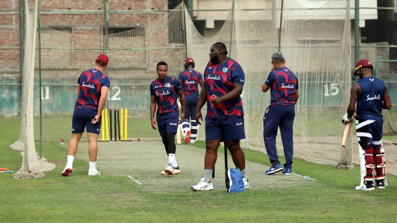 West Indies players train ahead of the sides' first match next week, Bangladesh vs West Indies, Dhaka, January 14, 2021





