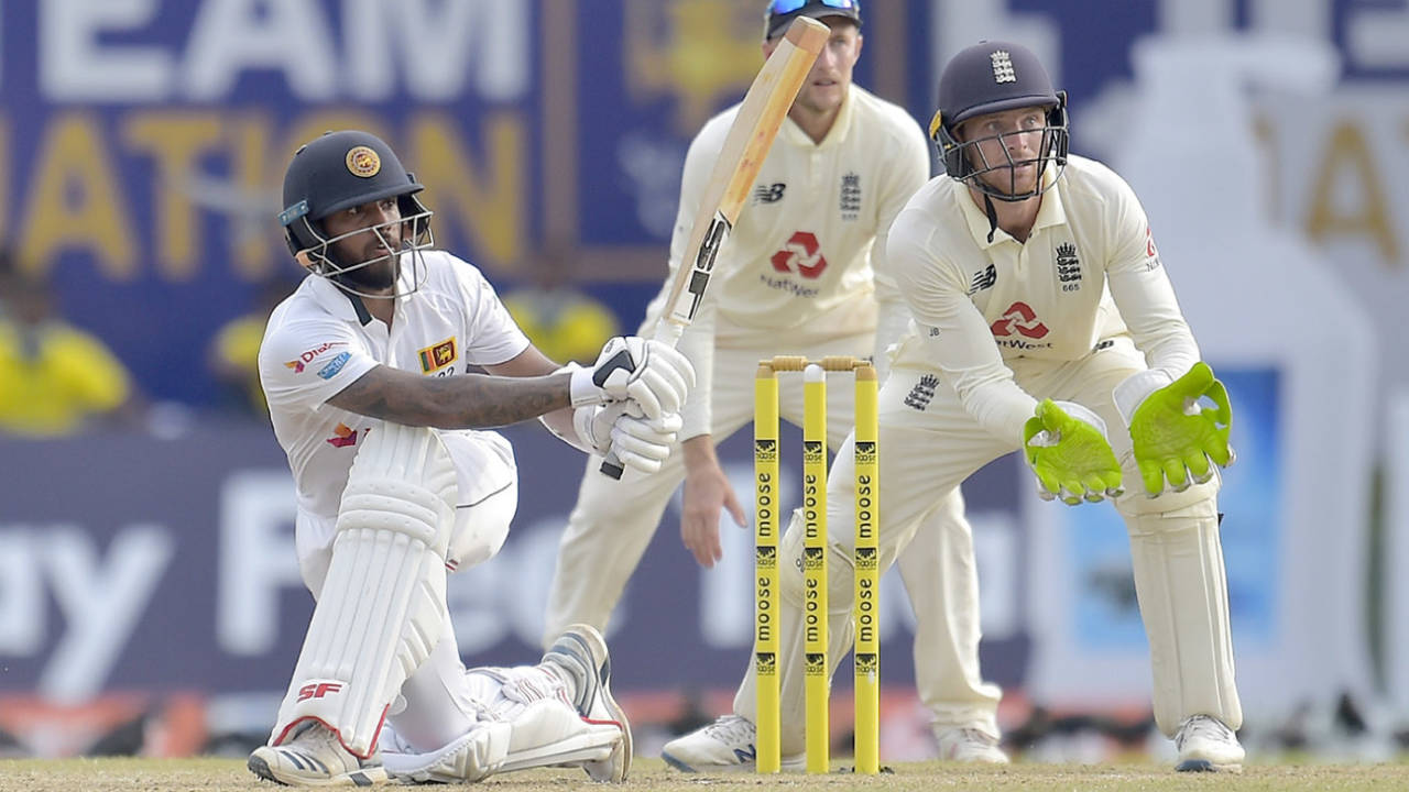 Kusal Mendis ended a horror run of ducks, Sri Lanka v England, 1st Test, Galle, 3rd day, January 16, 2021
