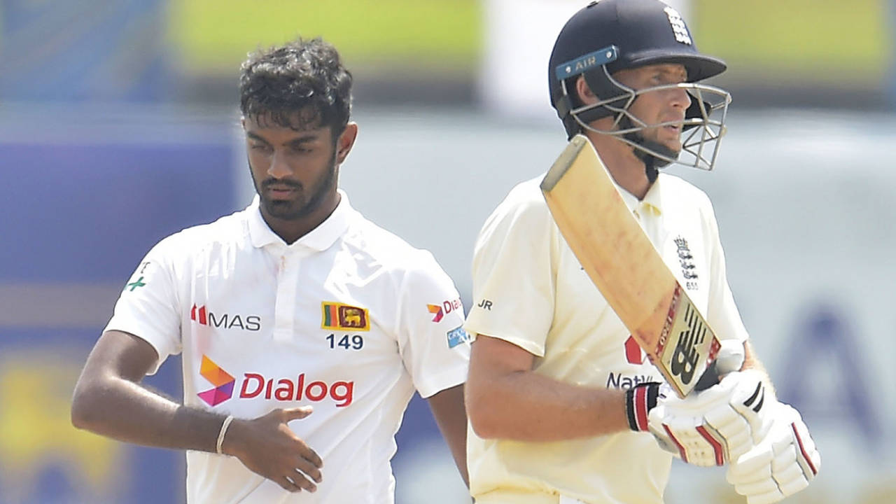 Lasith Embuldeniya's battle with Joe Root was compelling, Sri Lanka vs England, 2nd Test, Galle, 3rd day, January 24, 2021