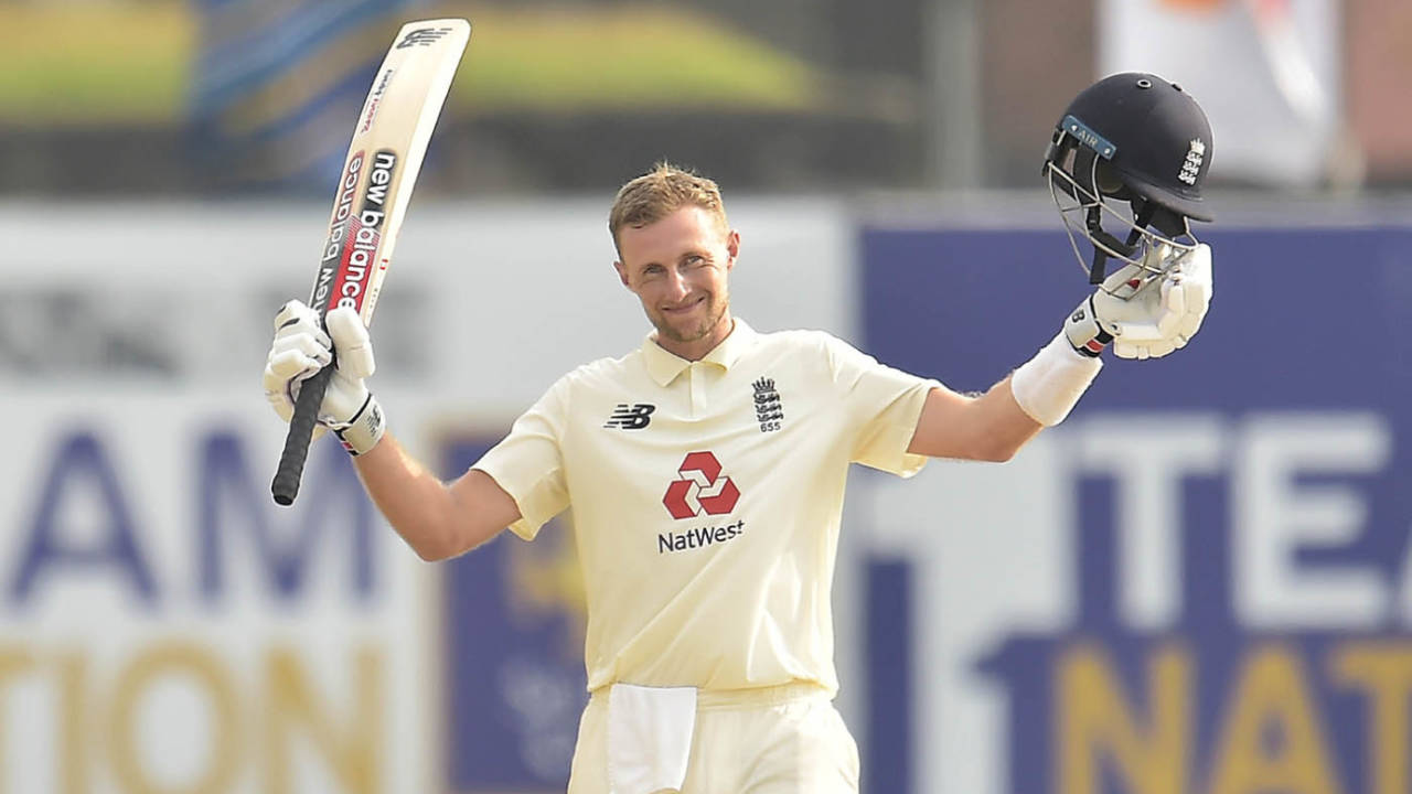 Joe Root celebrates reaching 150, Sri Lanka vs England, 2nd Test, Galle, 3rd day, January 24, 2021