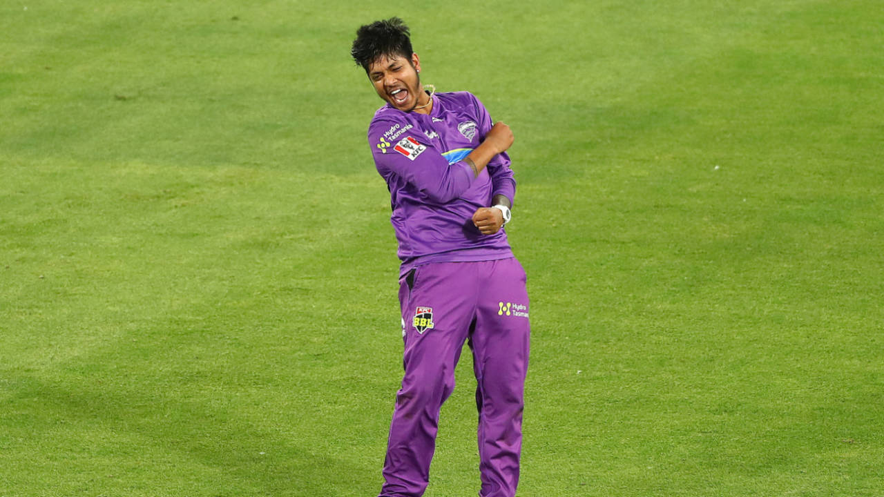 Sandeep Lamichhane's double-wicket over had a big impact, Hobart Hurricanes vs Sydney Sixers, BBL 2020-21, Melbourne, January 24, 2021