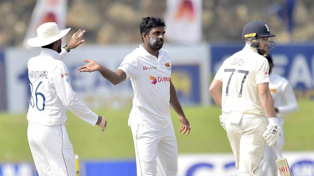 Dilruwan Perera picked up the final wicket on the fourth morning, Sri Lanka vs England, 2nd Test, Galle, 4th day, January 25, 2021