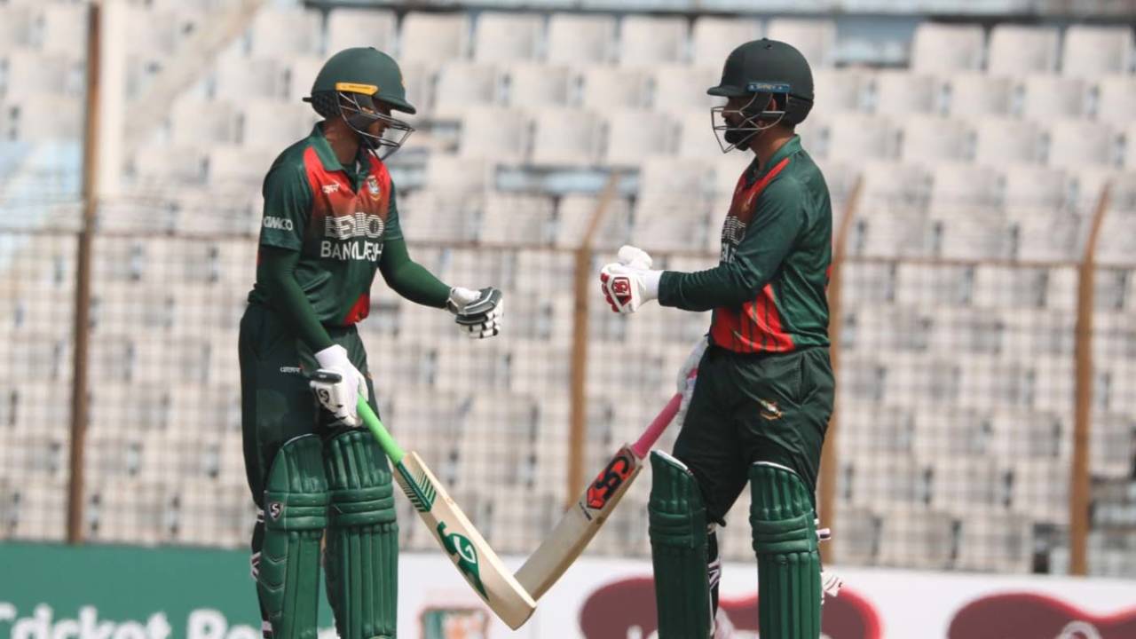 Shakib Al Hasan and Tamim Iqbal added 93 runs for the third wicket, Bangladesh vs West Indies, 3rd ODI, Chattogram, January 25, 2020