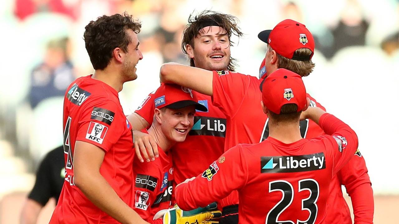 Zak Evans picked up five wickets as the Renegades ended their campaign with a win, Melbourne Renegades vs Hobart Hurricanes, BBL 2020-21, Melbourne, January 26, 2021