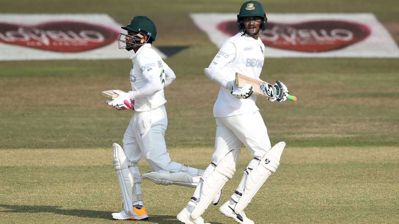 Mushfiqur Rahim and Shakib Al Hasan put on 59 runs, Bangladesh vs West Indies, 1st Test, Chattogram, Day 1, February 3, 2021