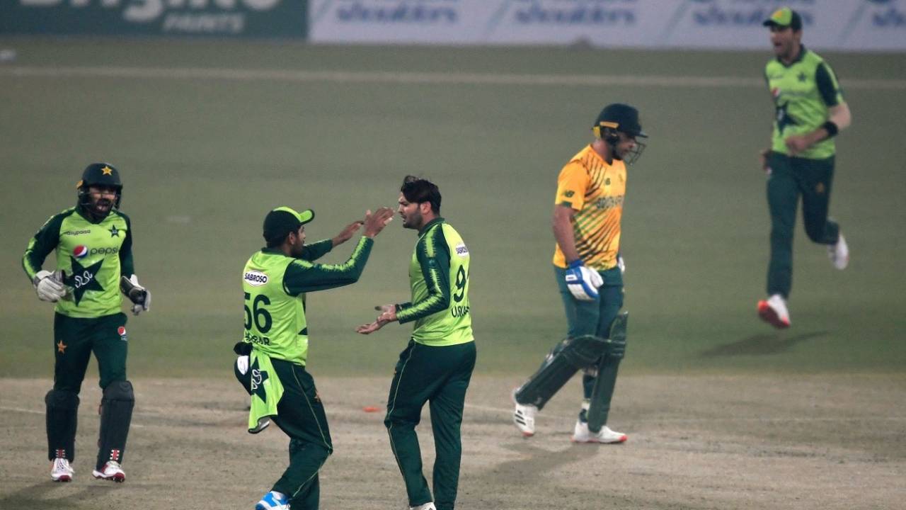 Usman Qadir picked up 2 for 21, Pakistan vs South Africa, 1st T20I, Lahore, February 11, 2021