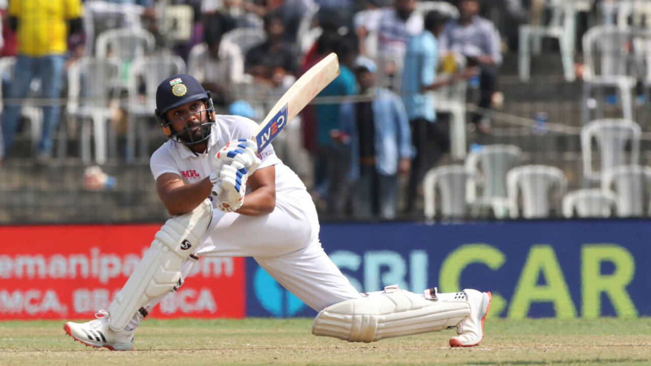 Rohit Sharma repeatedly used the sweep to good effect, India vs England, 2nd Test, Chennai, 1st day, February 13, 2021