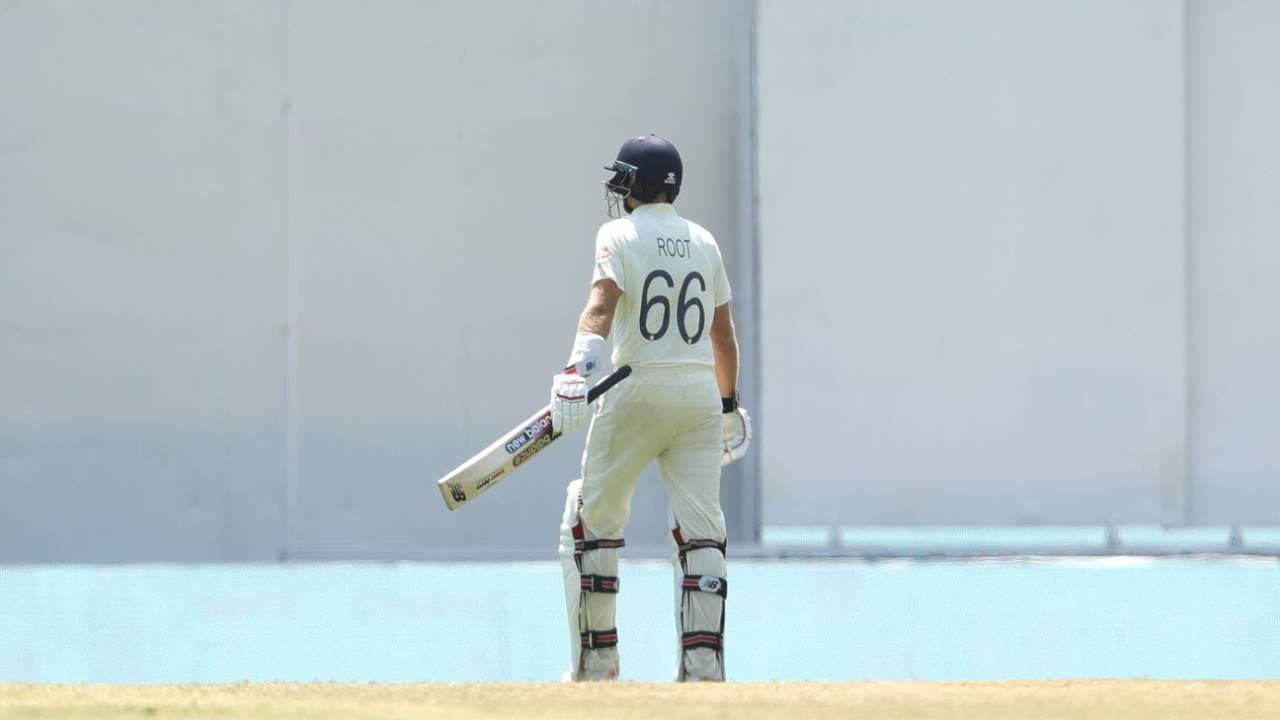 Joe Root walks back after being dismissed, India vs England, 2nd Test, Chennai, 4th day, February 16, 2021