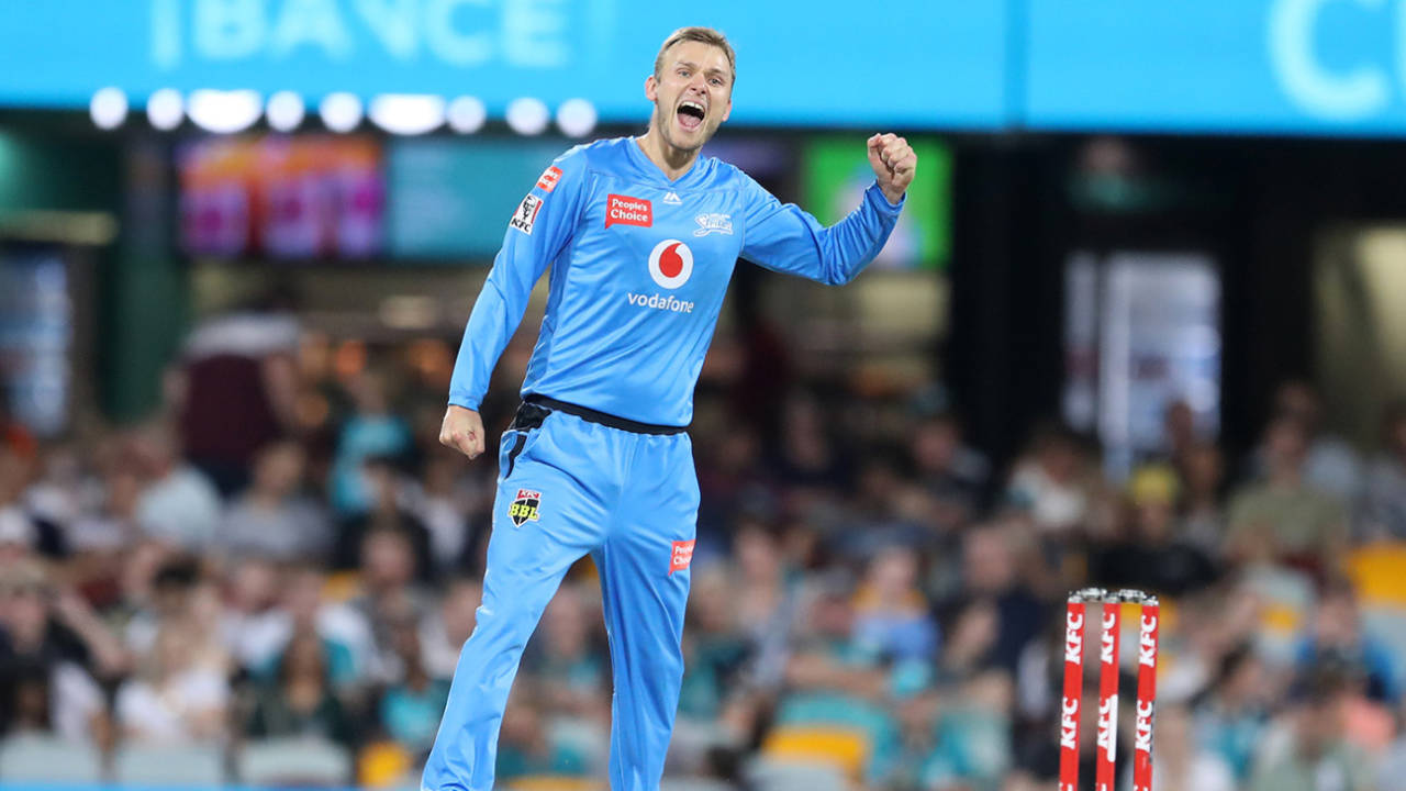 Danny Briggs celebrates a wicket&nbsp;&nbsp;&bull;&nbsp;&nbsp;CA/Cricket Australia/Getty Images