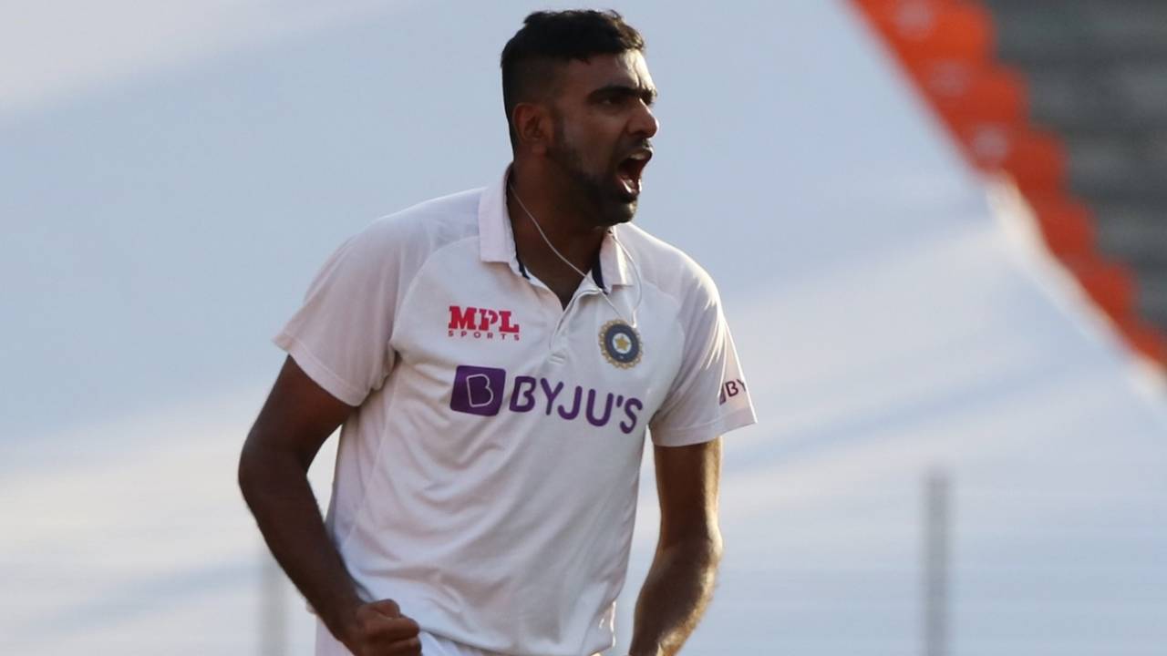 R Ashwin is pumped up after a wicket, India vs England, 3rd Test, Ahmedabad, 2nd day, February 25, 2021