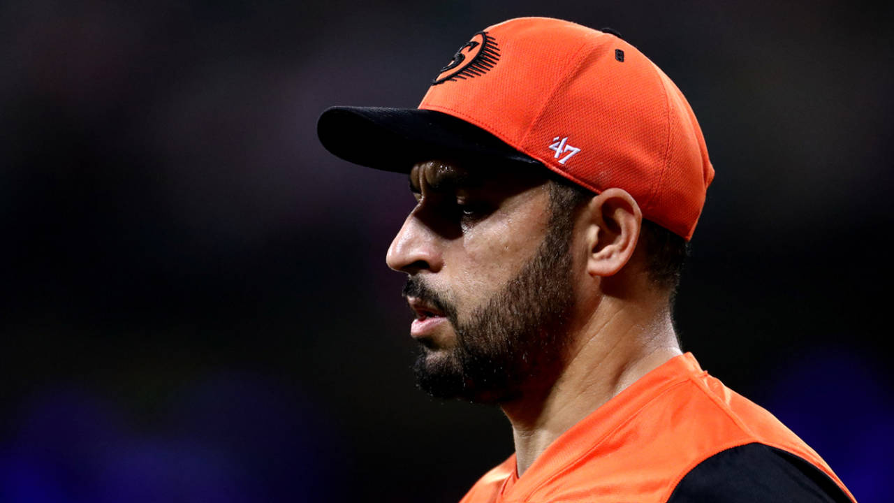 Fawad Ahmed pictured during the Big Bash final, Sydney Sixers vs Perth Scorchers, BBL final, SCG, February 6, 2021