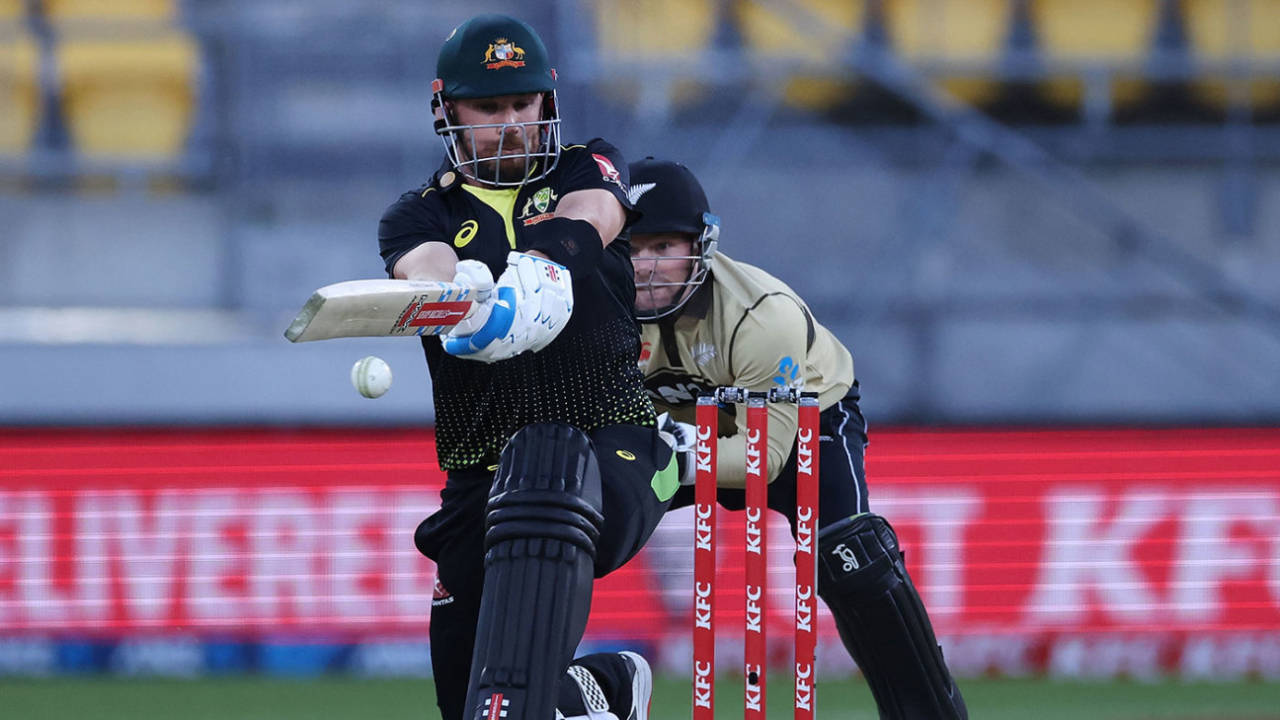 Aaron Finch batted throughout Australia's innings, New Zealand vs Australia, 4th ODI, Wellington, March 5, 2021