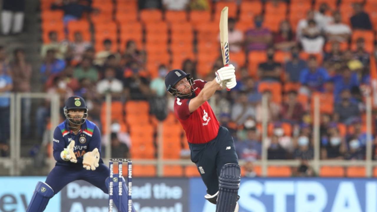Jonny Bairstow tees off, India vs England, 1st T20I, Ahmedabad, March 12, 2021
