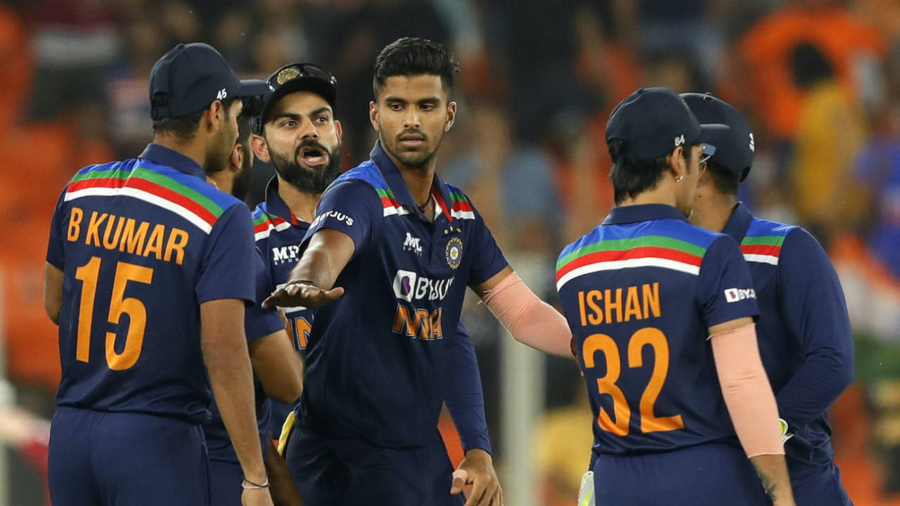 Washington Sundar's twin strikes dented England in the middle overs, India vs England, 2nd T20I, Ahmedabad, March 14, 2021