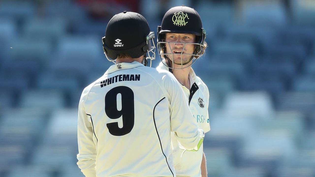 Cameron Bancroft and Sam Whiteman added 164 for the opening wicket, Western Australia vs Victoria, Sheffield Shield, Perth, March 27, 2021
