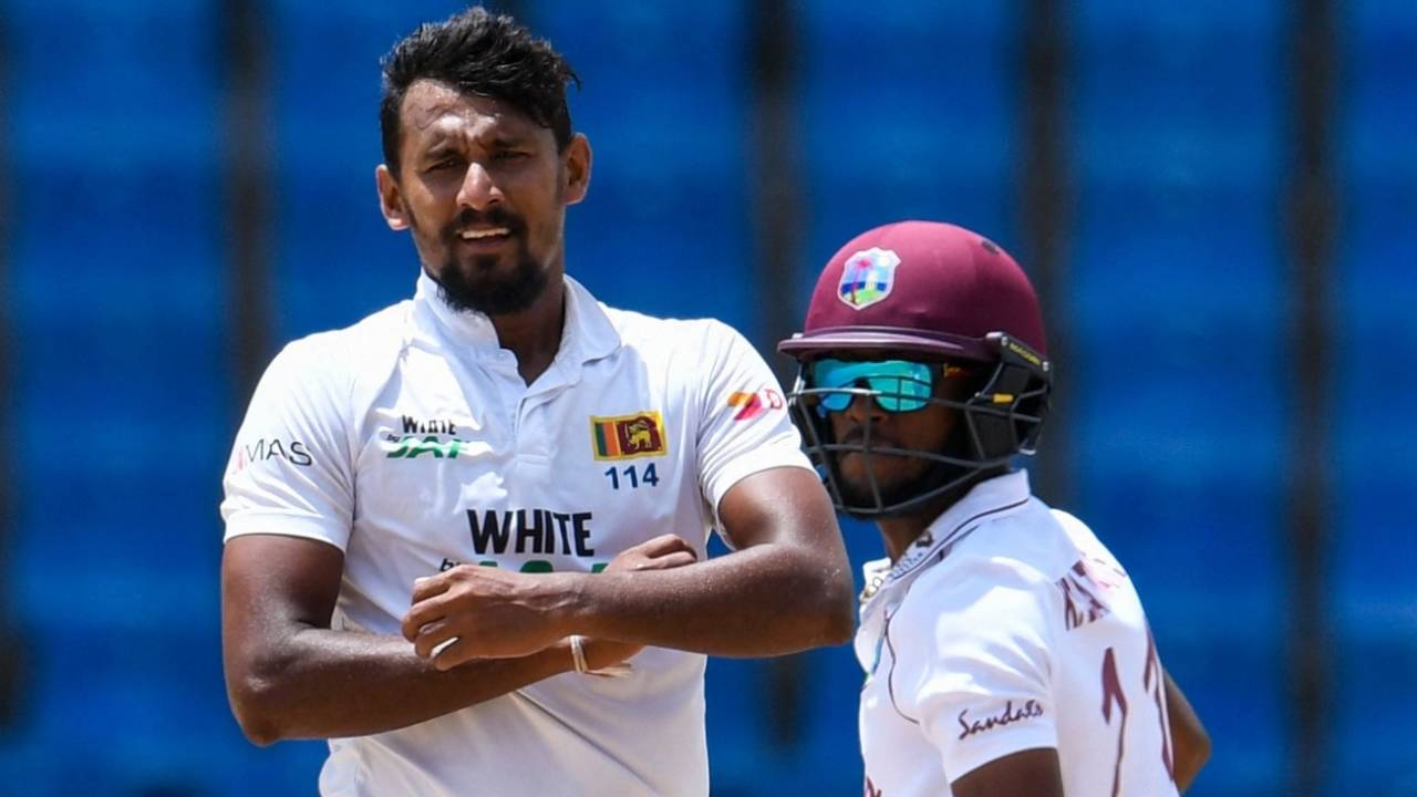 Suranga Lakmal and Kraigg Brathwaite were the standout players on day one, West Indies vs Sri Lanka, 2nd Test, 1st Day, North Sound, March 29, 2021