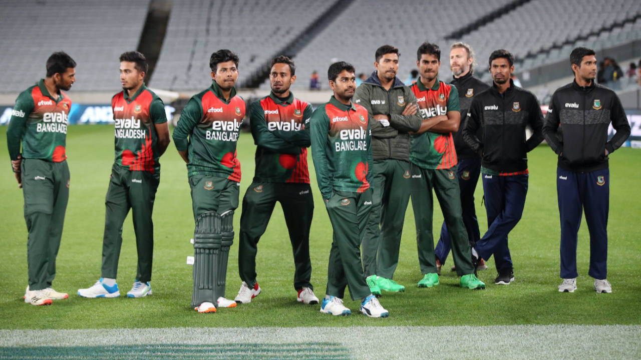 A dejected Bangladesh side reflects on their loss, New Zealand vs Bangladesh, 3rd T20I, Auckland, April 1, 2021