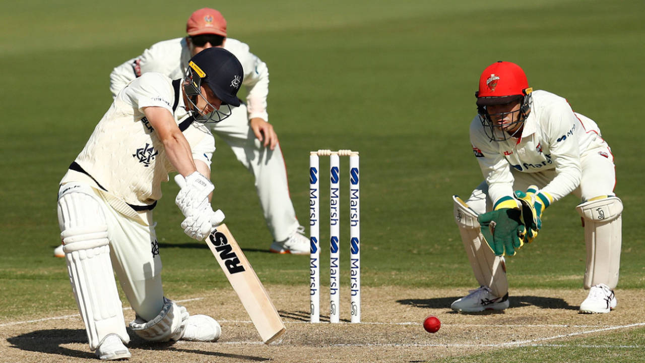 James Seymour struck a half century on debut, Victoria vs South Australia, Sheffield Shield, Junction Oval, April 4, 2021