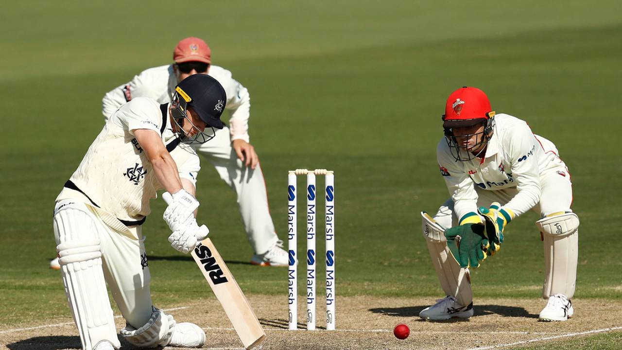 James Seymour struck a half century on debut, Victoria vs South Australia, Sheffield Shield, Junction Oval, April 4, 2021