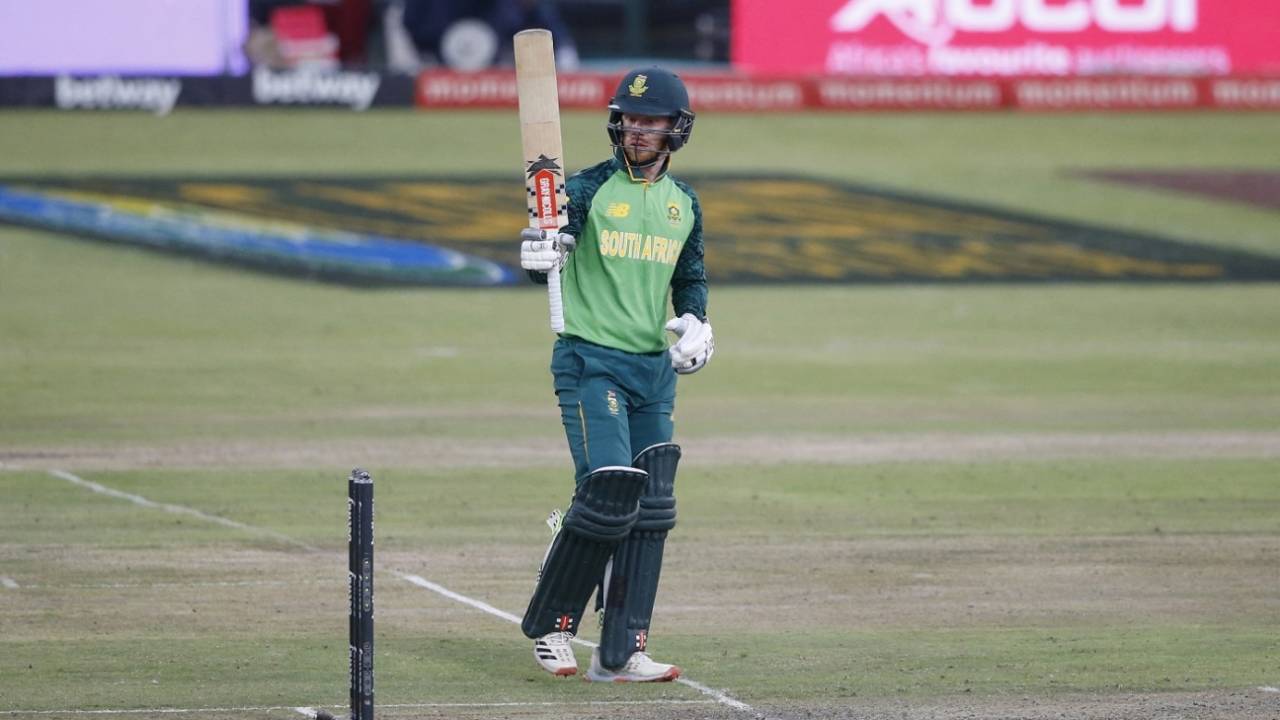 Kyle Verreynne raises his half-century, South Africa vs Pakistan, 3rd ODI, Centurion, April 7, 2021