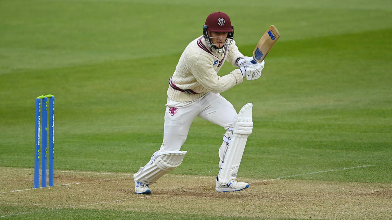 George Bartlett presses out, Middlesex vs Somerset, County Championship, Lord's, April 10, 2021