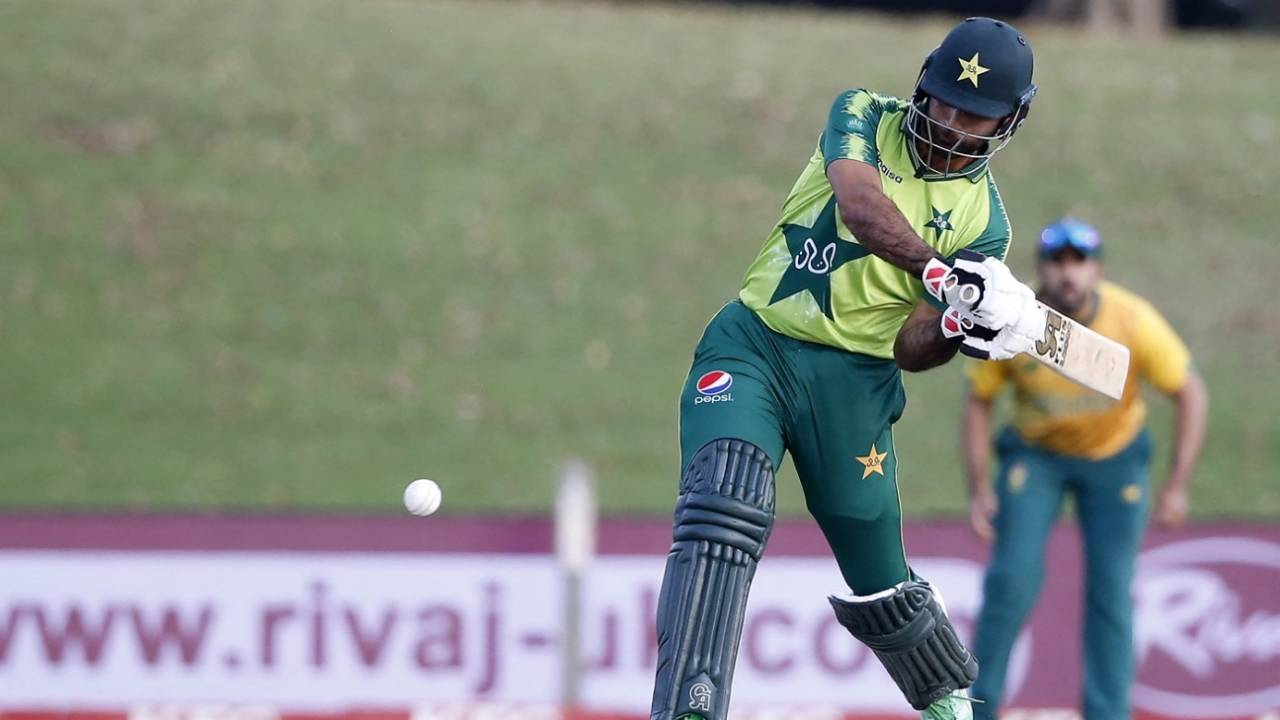 Fakhar Zaman lines up a big hit, South Africa vs Pakistan, 4th T20I, Centurion, April 16, 2021