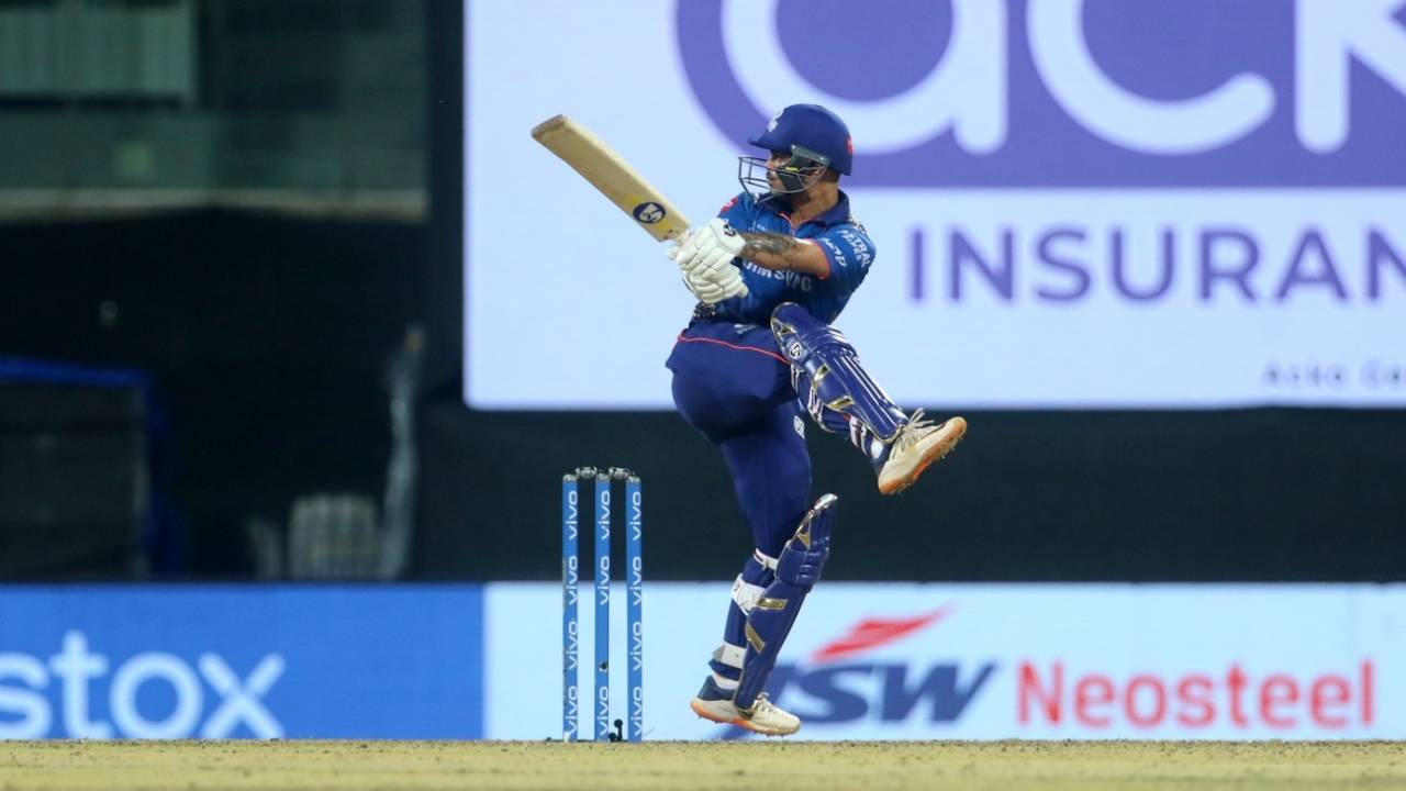 Ishan Kishan pulls one behind square, Mumbai Indians vs Delhi Capitals, IPL 2021, Chennai, April 20, 2021