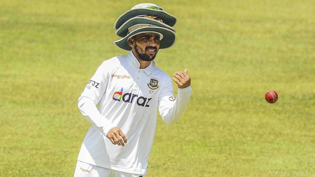 Mominul Haque dons many hats, Sri Lanka v Bangladesh, 1st Test, 3rd day, Pallekele, April 23, 2021