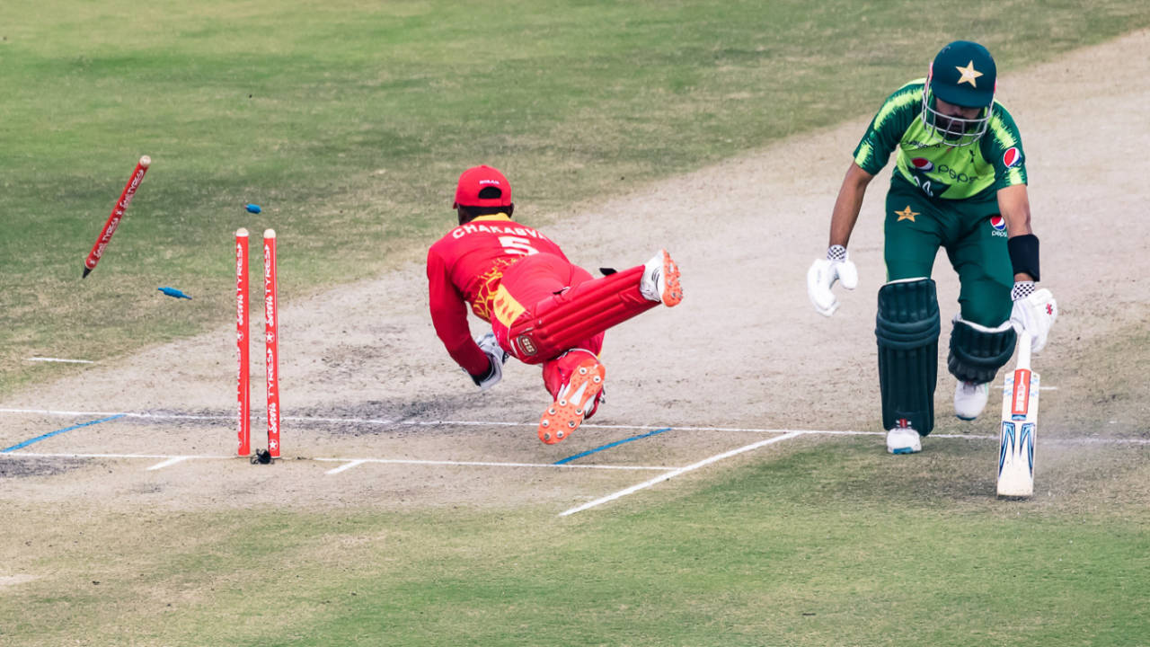 Zimbabwe have never won a bilateral T20I series&nbsp;&nbsp;&bull;&nbsp;&nbsp;Jekesai Njikizana/AFP/Getty Images