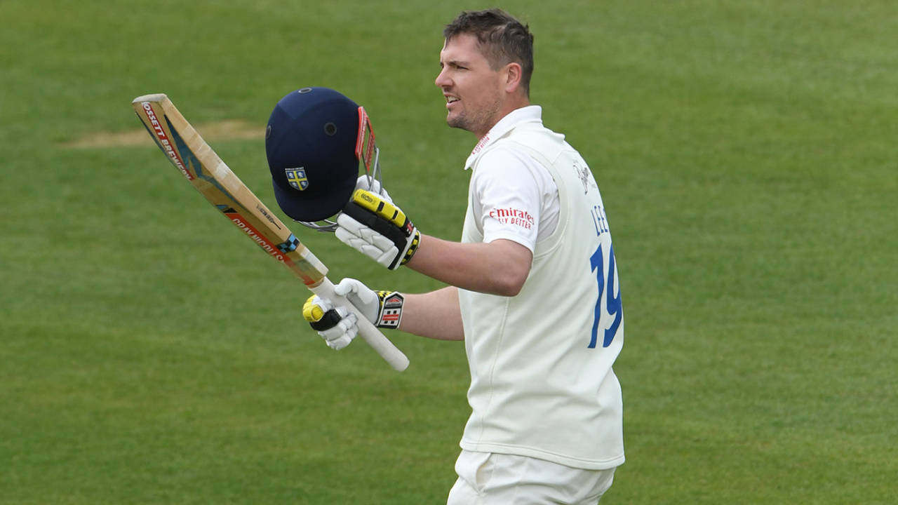 Alex Lees notched a century, Durham vs Warwickshire, LV= County Championship, Chester-le-Street, 2nd day, April 30, 2021