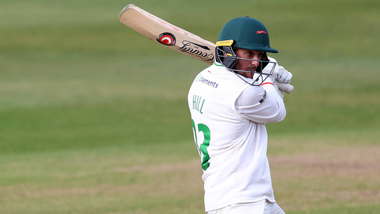 Lewis Hill latches on to cut, Gloucestershire vs Leicestershire, LV= County Championship, Bristol, 1st day, April 29, 2021