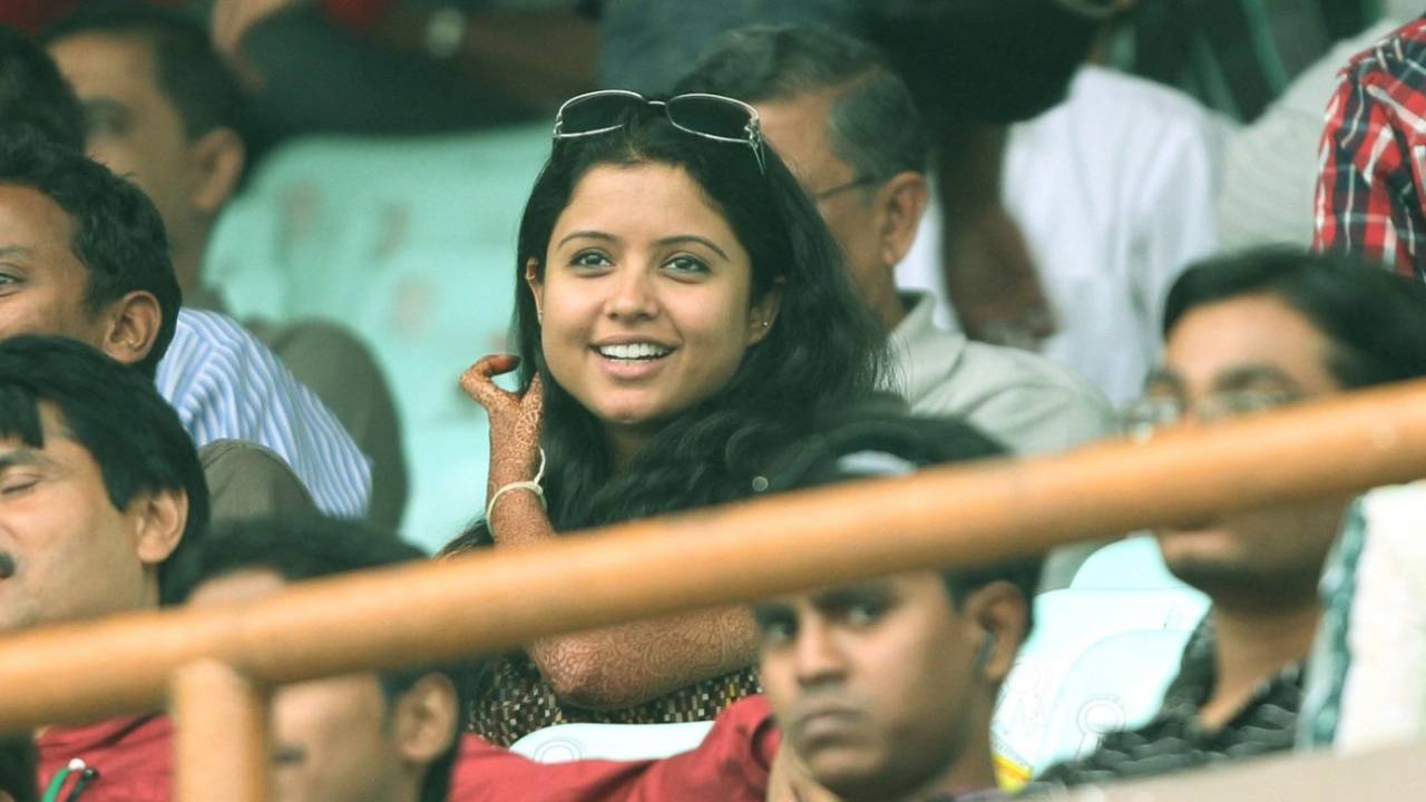 Prithi Narayanan watched the Eden Gardens Test, Kolkata, November 15, 2011
