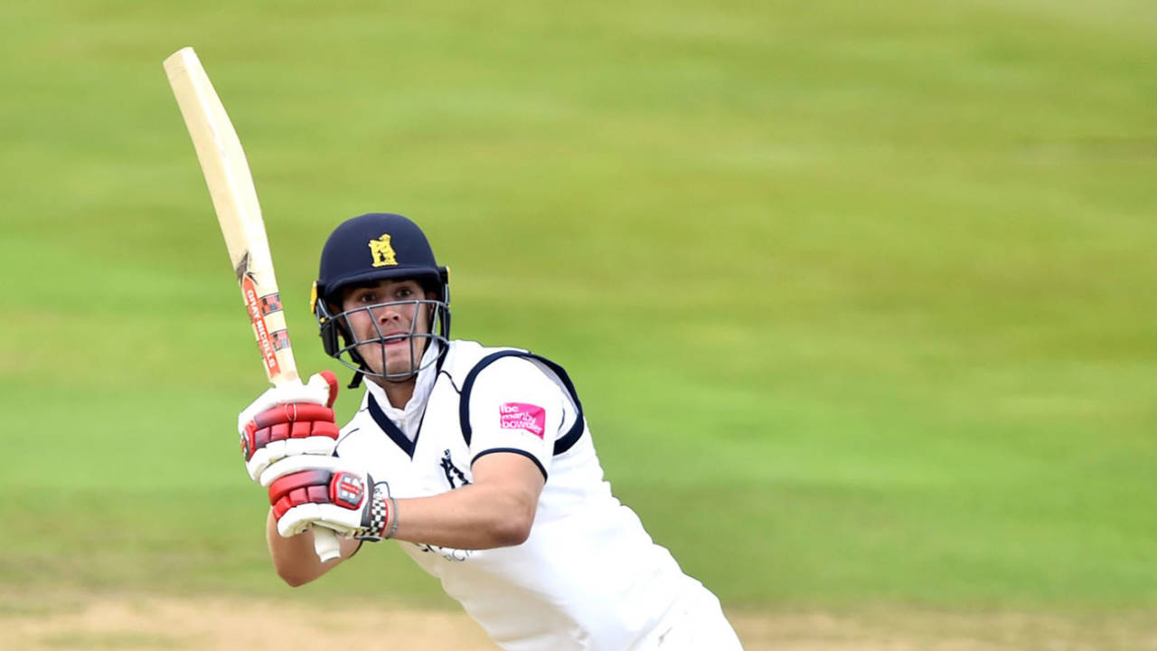Michael Burgess plays to the leg side, Specsavers County Championship, Division One, Warwickshire vs Somerset, Edgbaston, August 19, 2019 