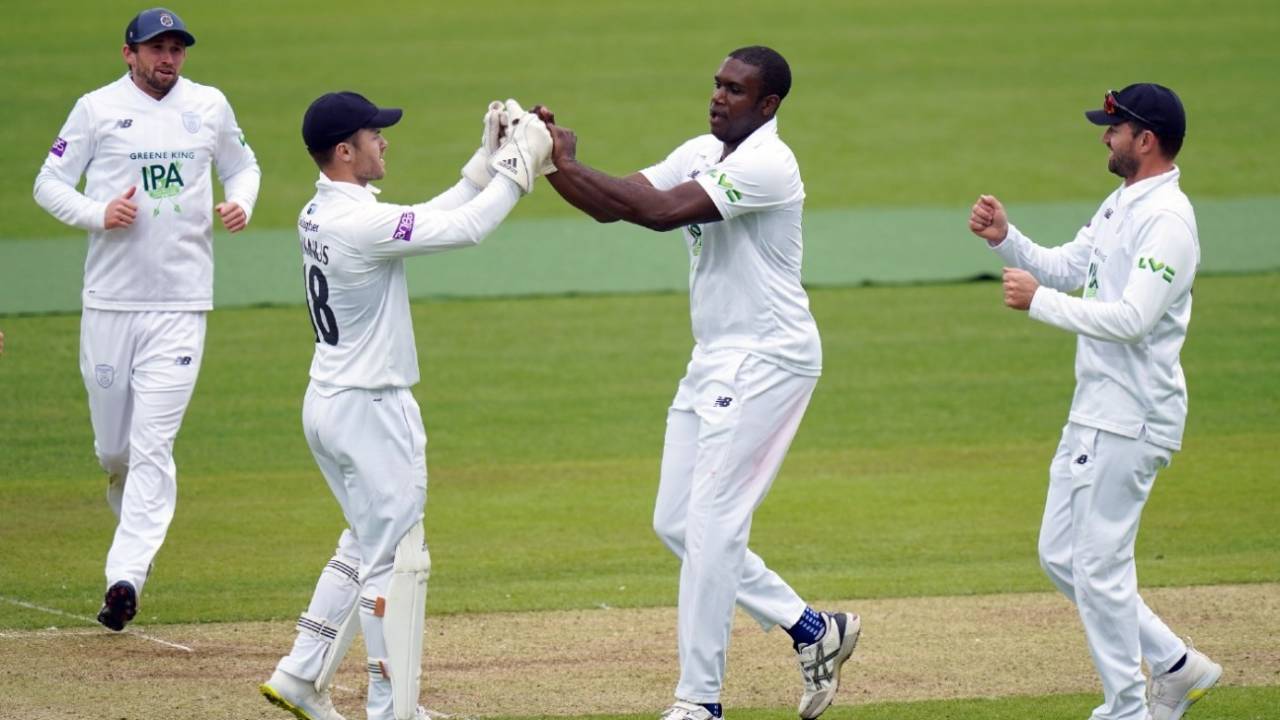 Keith Barker added a wicket to his vital innings of 84 as Hampshire seized the contest at Lord's, Middlesex vs Hampshire, LV= County Championship, Lord's, 3rd day, May 15, 2021