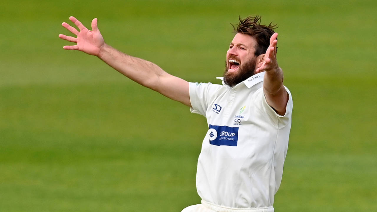Michael Neser appeals, Glamorgan vs Yorkshire, LV= County Championship, 2nd day, Cardiff, May 14, 2021