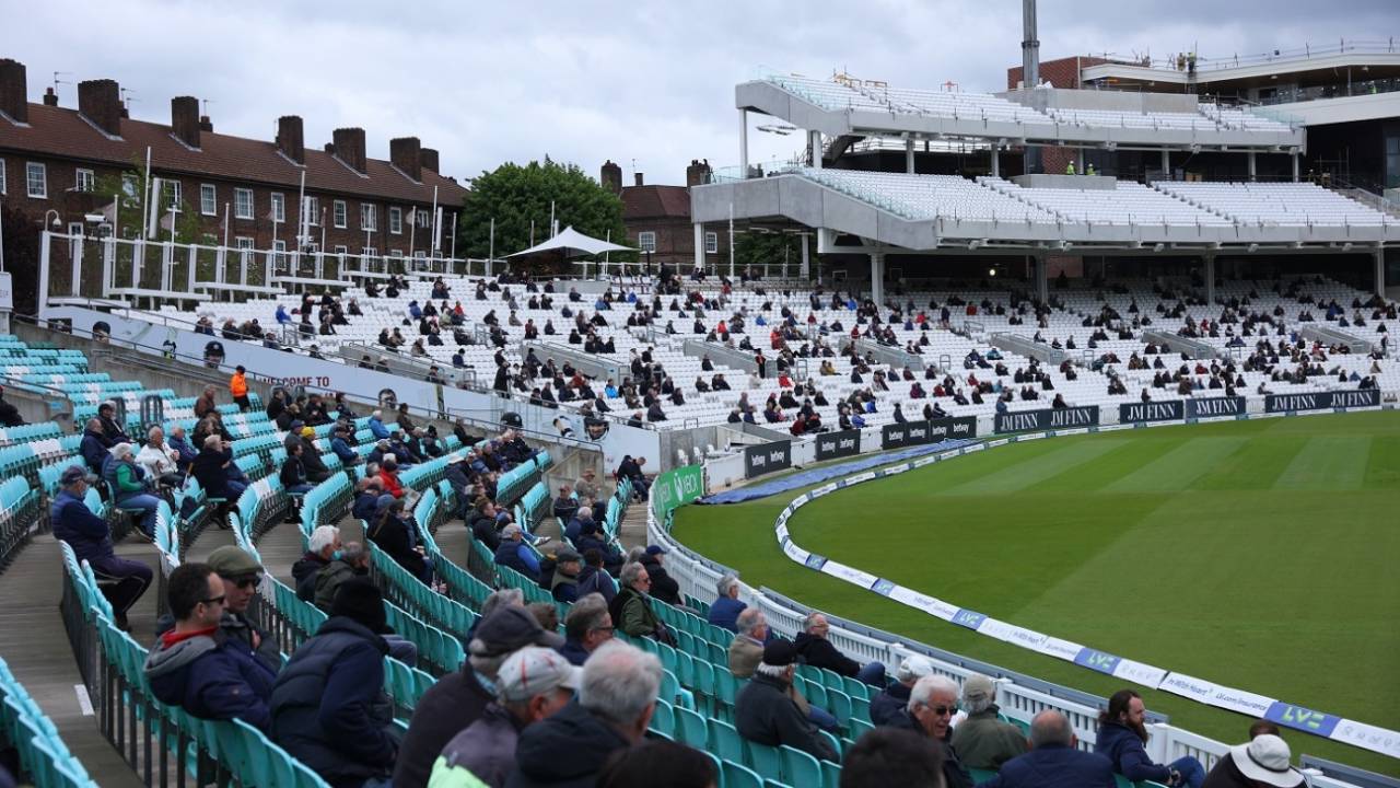Most people wore masks and followed the one-way system as advised, but in many ways, the slow pace ensured social distancing&nbsp;&nbsp;&bull;&nbsp;&nbsp;Getty Images for Surrey CCC