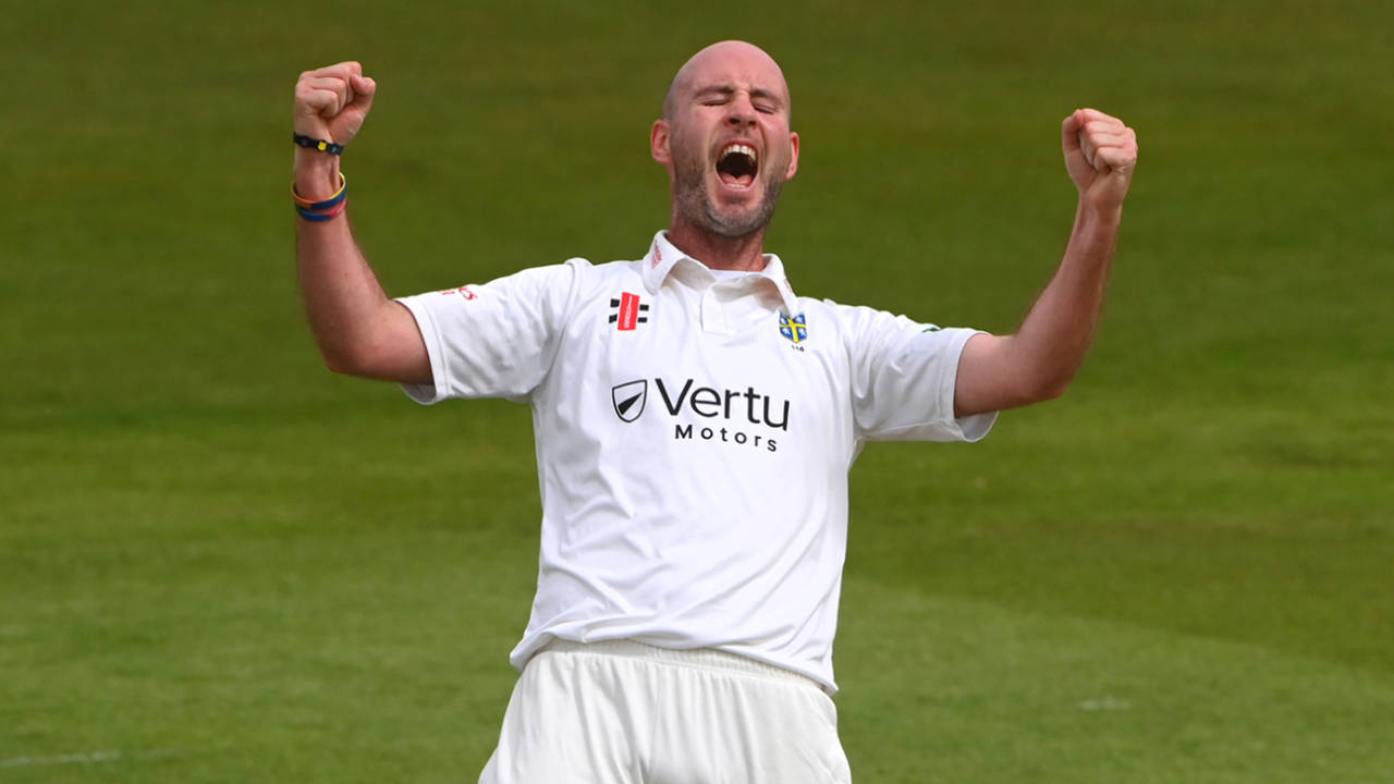 Chris Rushworth brought up his 600th first-class wicket&nbsp;&nbsp;&bull;&nbsp;&nbsp;Getty Images