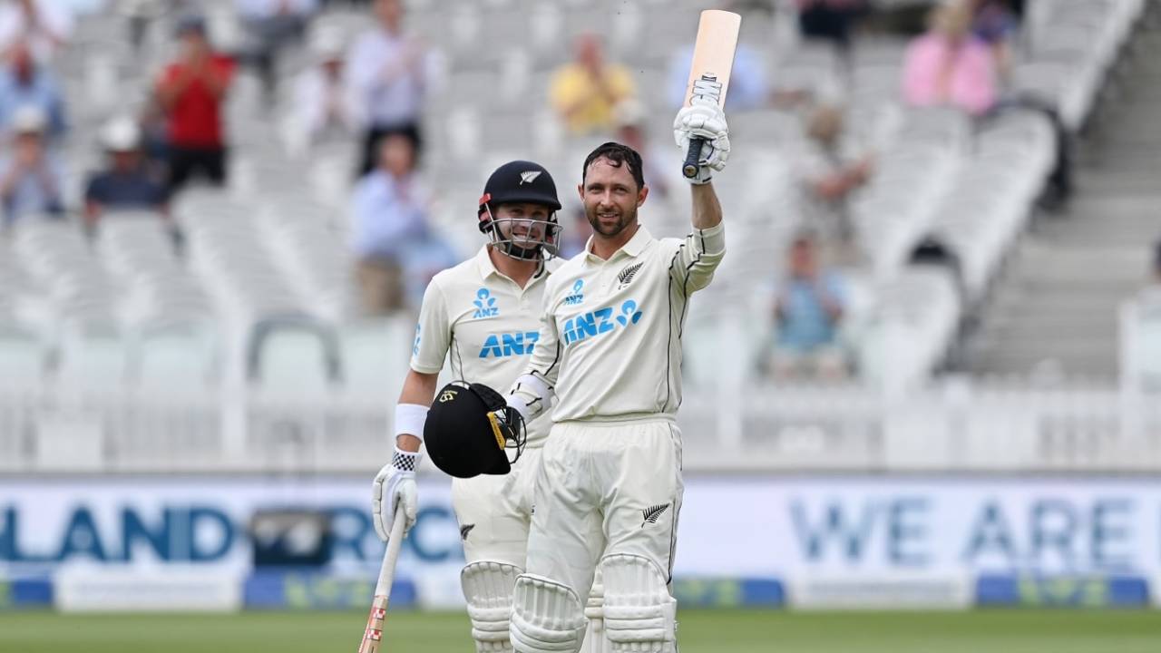 Devon Conway became the 12th New Zealand men's player to score a century on Test debut, 1st LV= Insurance Test, England vs New Zealand, 1st day, Lord's, June 2, 2021