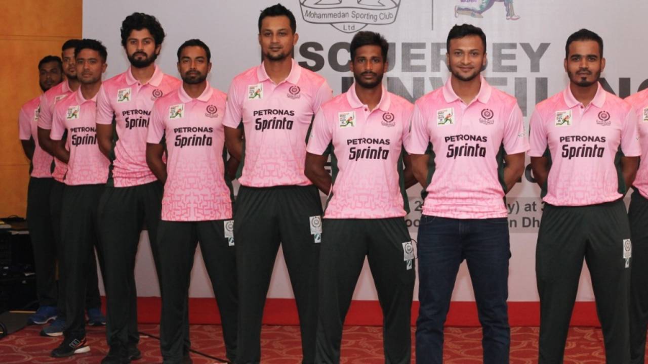 The Mohammedan Sporting Club squad before the DPL tournament, Dhaka, 2021