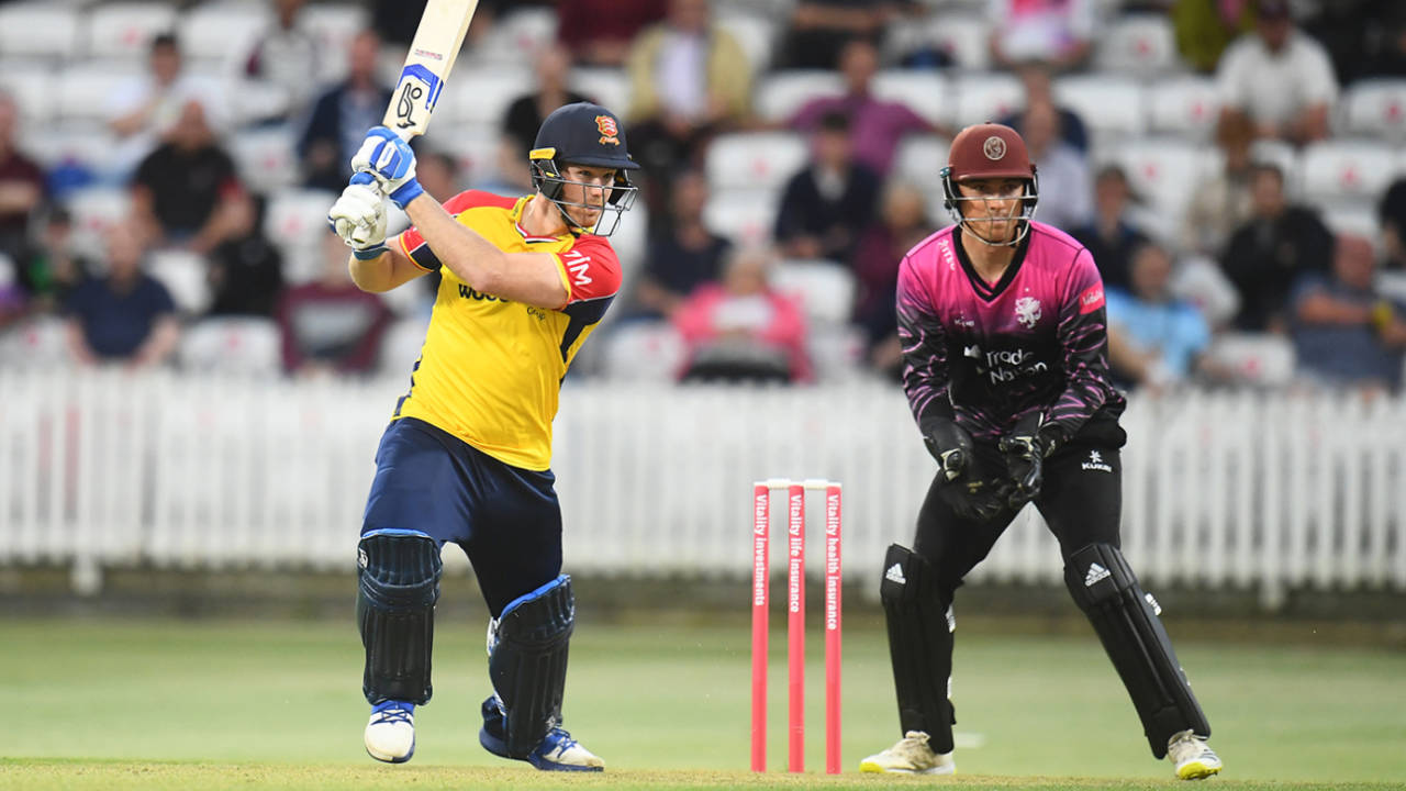 Jimmy Neesham hit an explosive fifty, Vitality T20 Blast, South Group, Somerset vs Essex, The Cooper Associates County Ground, June 09, 2021