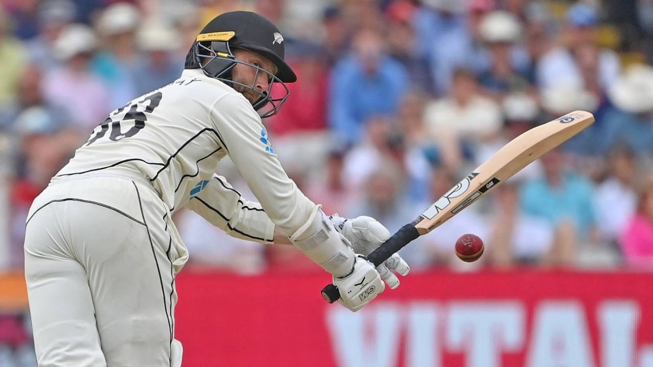 Devon Conway flicks one away, England vs New Zealand, 2nd Test, Birmingham, 2nd day, June 11, 2021